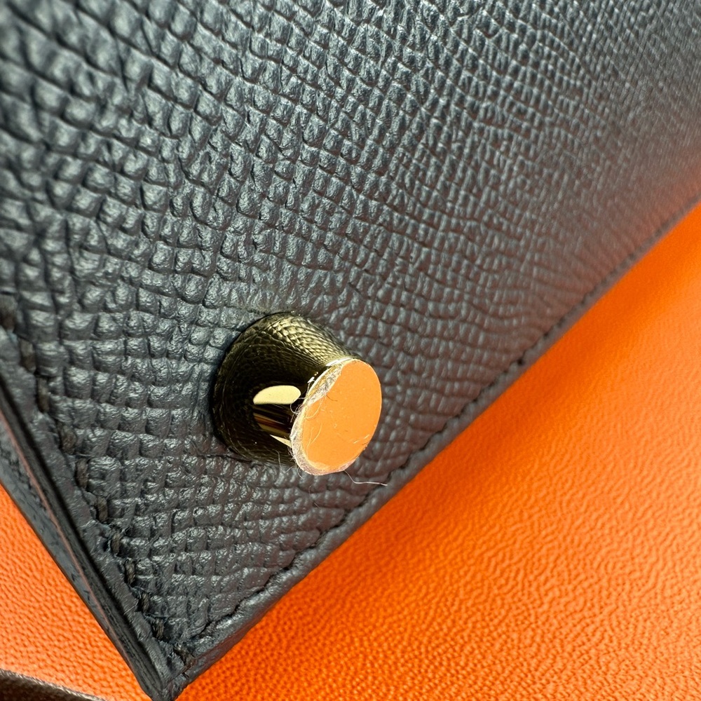 Hermes Kelly 25 Bleu Indigo Epsom Leather Sellier Stamp Z(2021) - Picture 8 of 16
